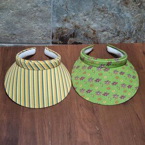 Sun Visor Hats Women Clip On Set of 2 Wide Brim Visors Hat Outdoor Sports Golf B